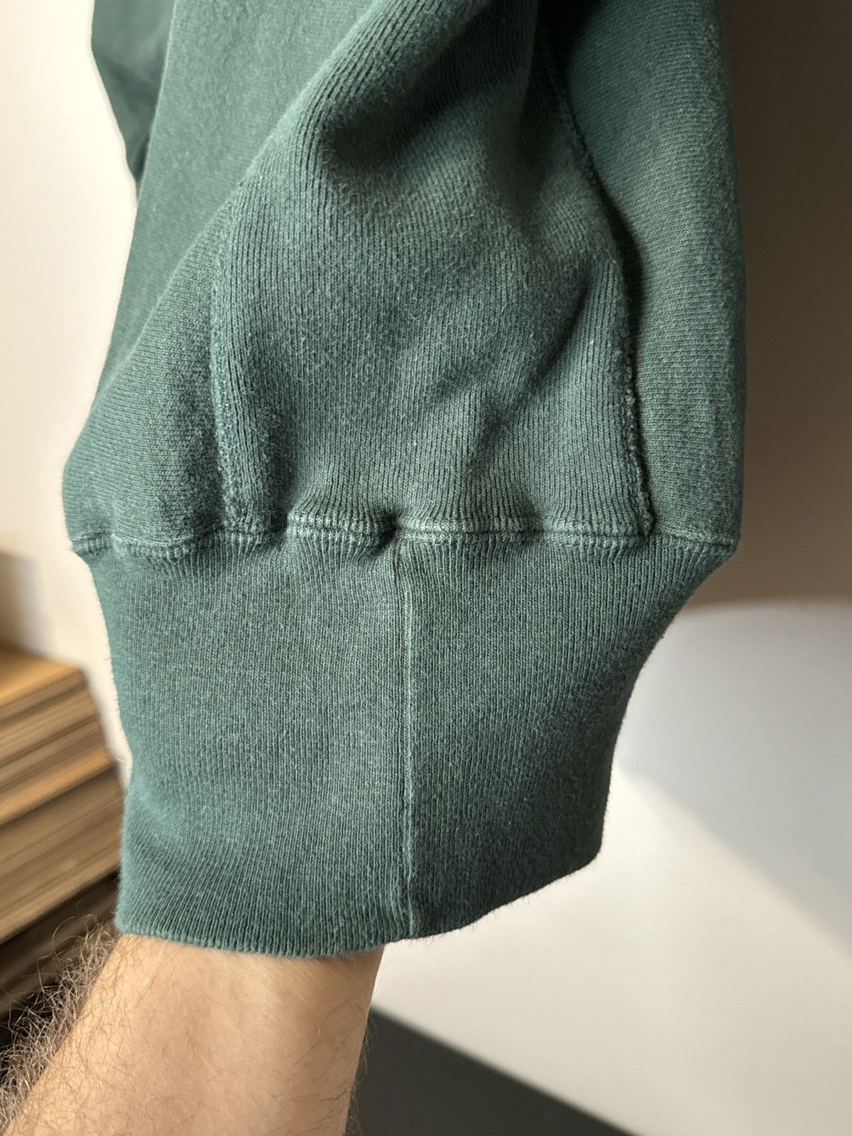 Champion × Vintage Vintage 90s Champion Reverse Weave Crewneck Sweatshirt Green Size US L / EU 52-54 / 3 - 5 Thumbnail