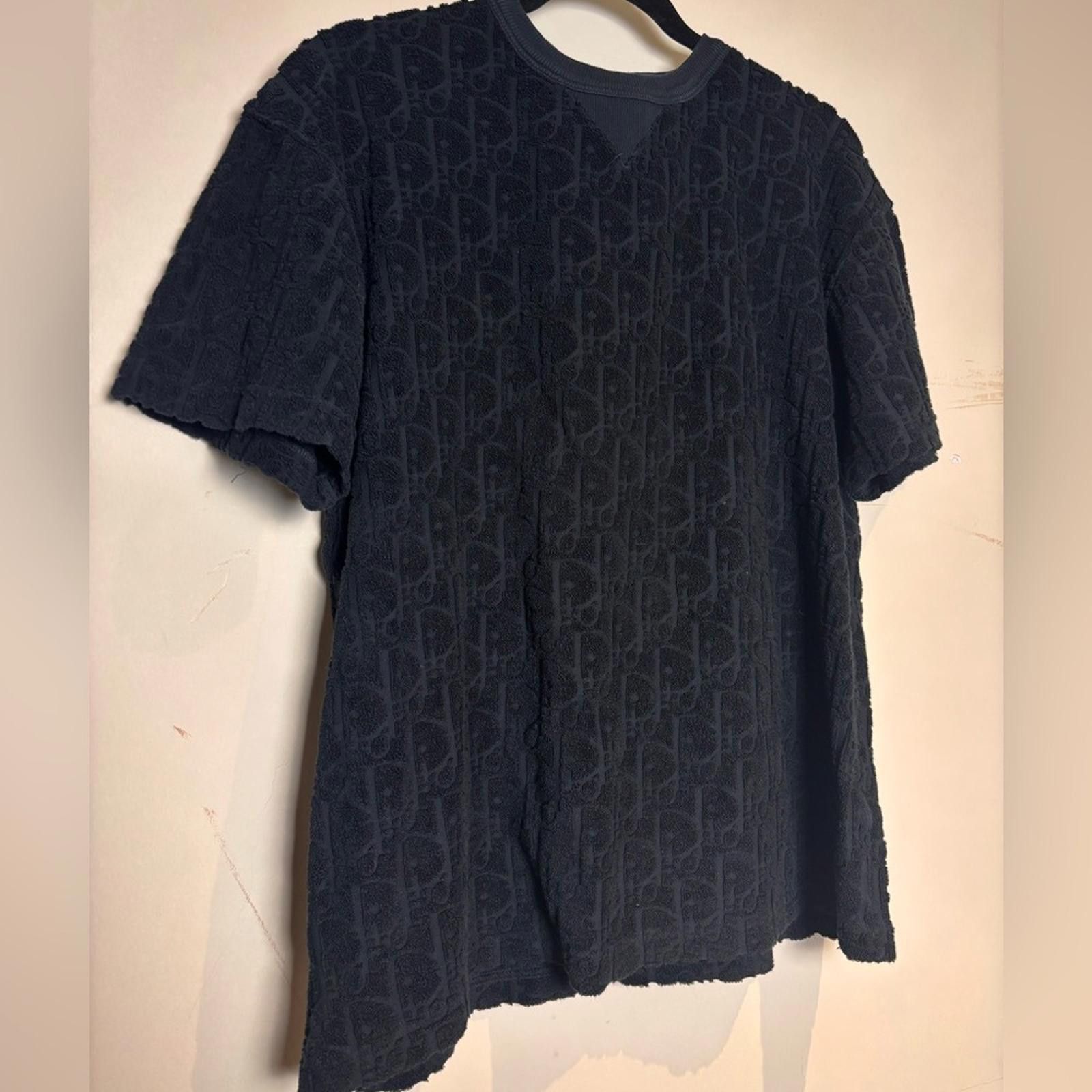 Dior Men's Black Textured Shirt Size US S / EU 44-46 / 1 - 1 Thumbnail