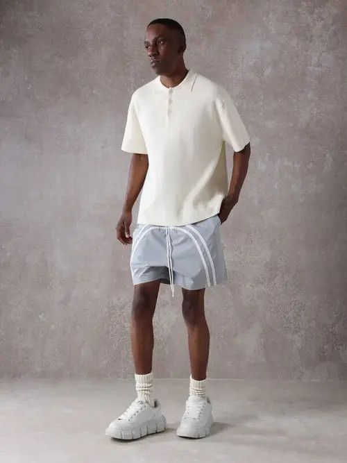 Jean × Vintage Nylon DRIP Y2k Shorts drill Size US 30 / EU 46 - 4 Thumbnail