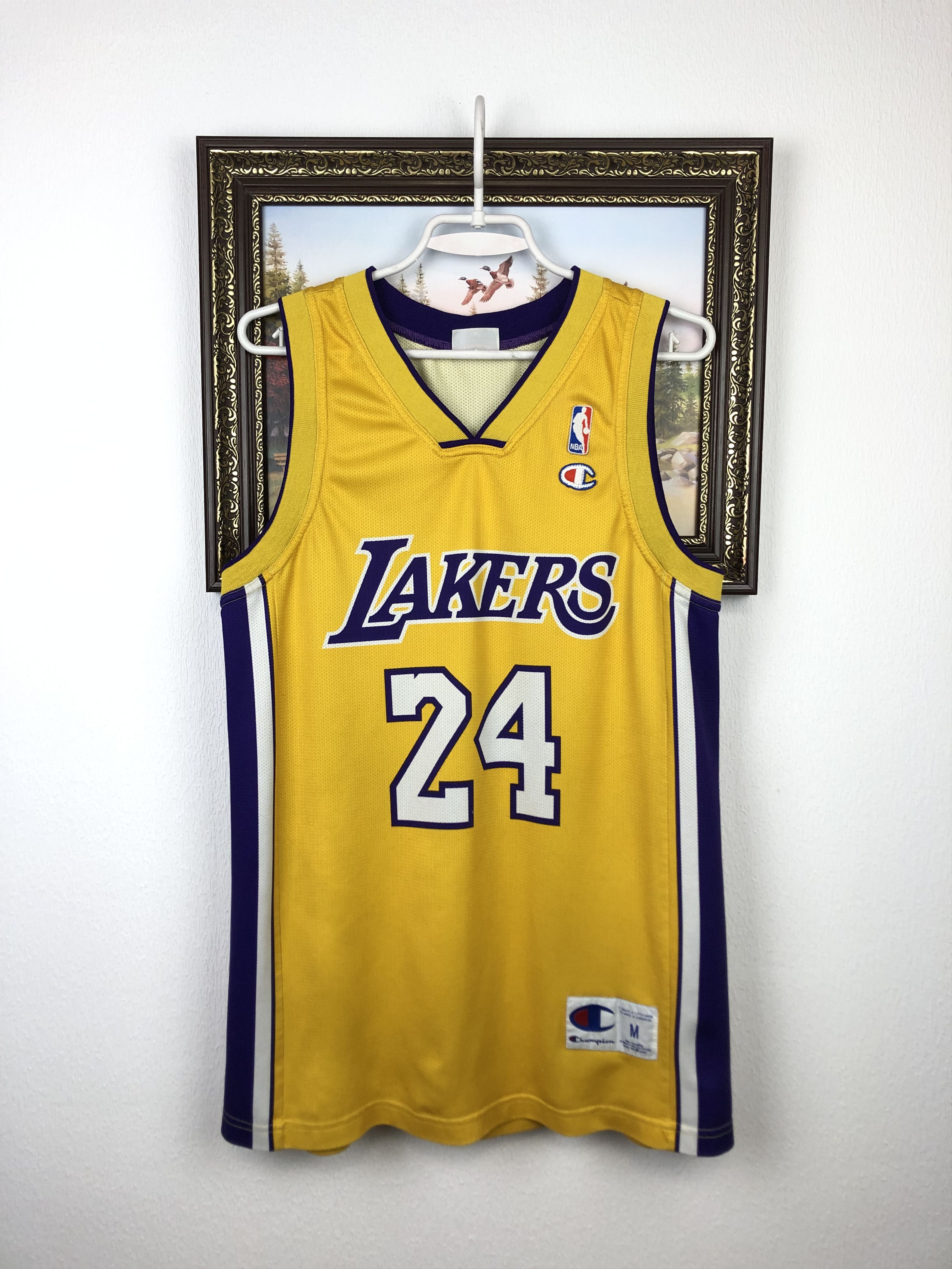 Champion NBA Vintage Vintage Champion Los Angeles Lakers Bryant GOAT Jersey Shirt Grailed