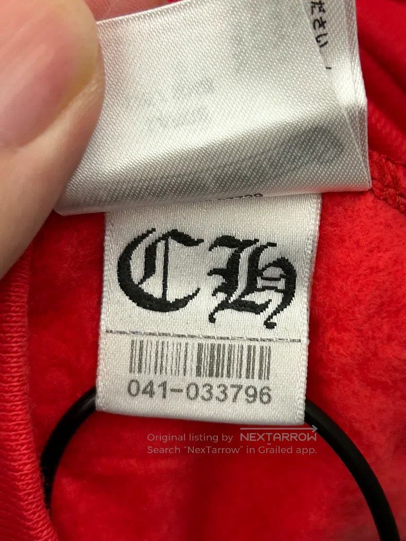 Chrome Hearts CHROME HEARTS Size L Red scroll hooded sweater Size US L / EU 52-54 / 3 - 5 Thumbnail
