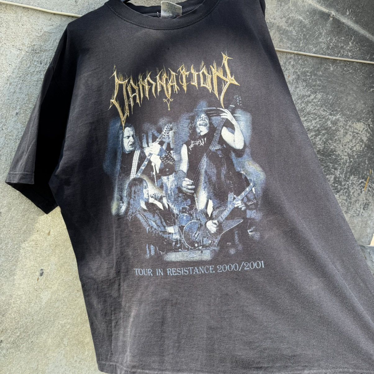 Band Tees Vintage Damnation Polish Thrashed Metal Band Tee Washed Size US L / EU 52-54 / 3 - 4 Thumbnail