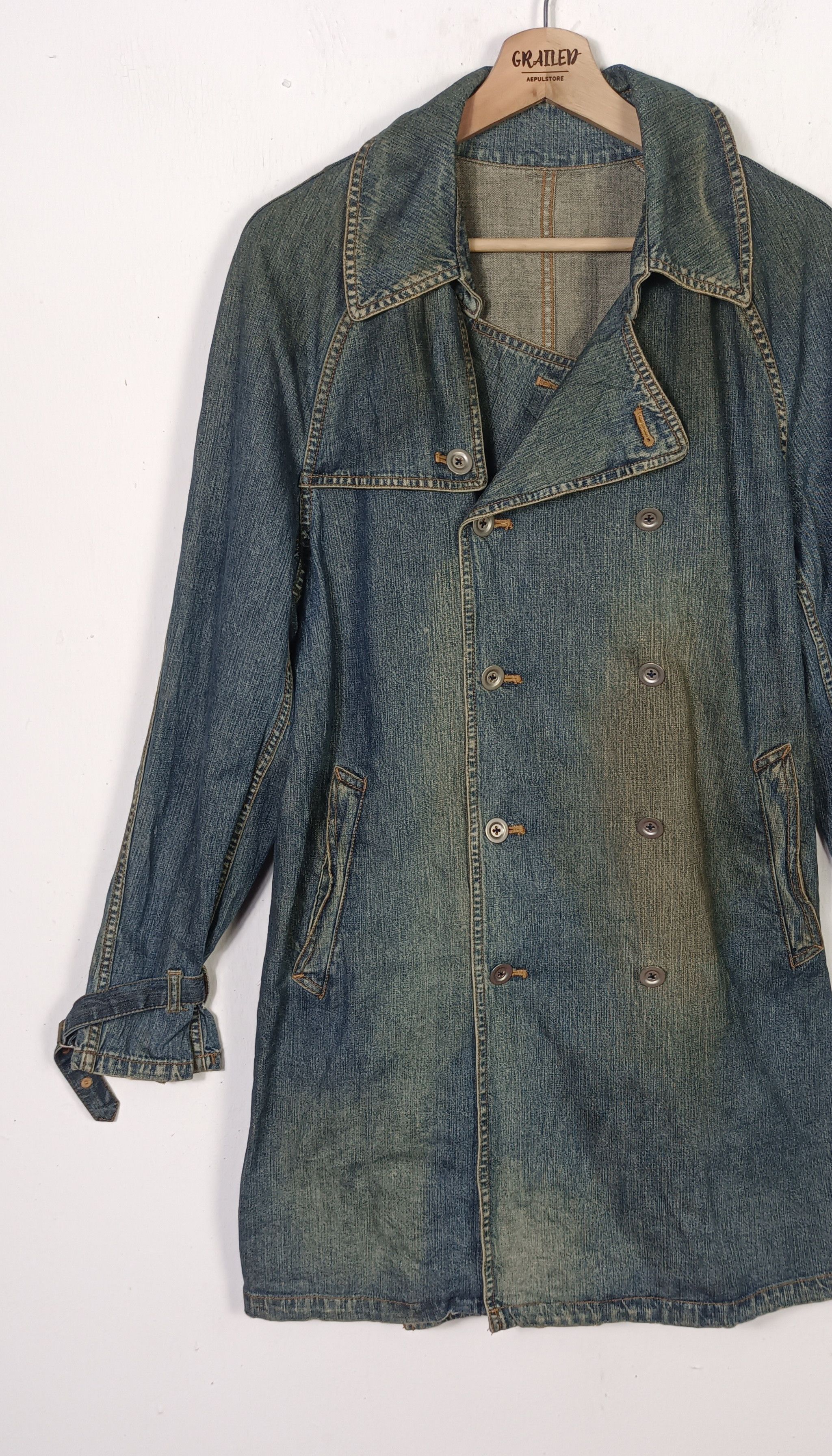Japanese Brand × SHIPS × Vintage Vintage SHIPS Denim Parkas Size M / US 6-8 / IT 42-44 - 5 Thumbnail