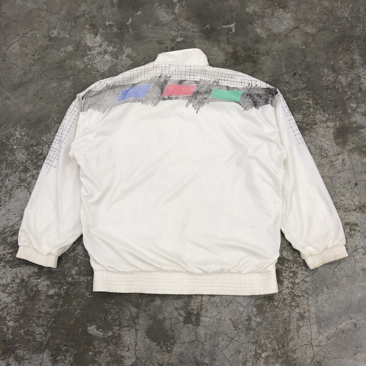 Adidas × Vintage Vintage 90s Adidas Zipper Windbreaker Size US L / EU 52-54 / 3 - 6 Thumbnail