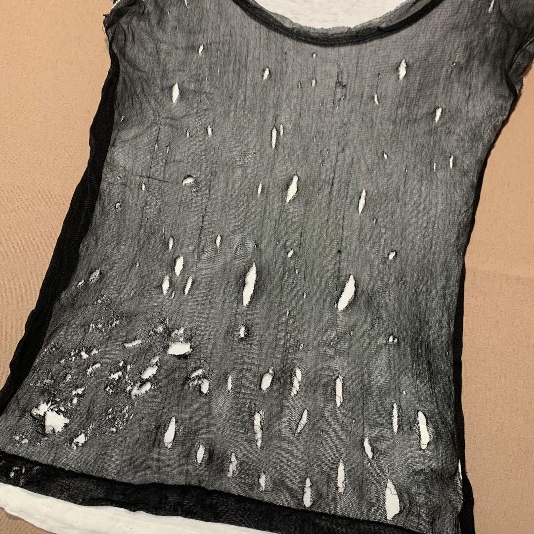 Yohji Yamamoto YOHJI YAMAMOTO damage layered design tee Size US S / EU 44-46 / 1 - 4 Thumbnail