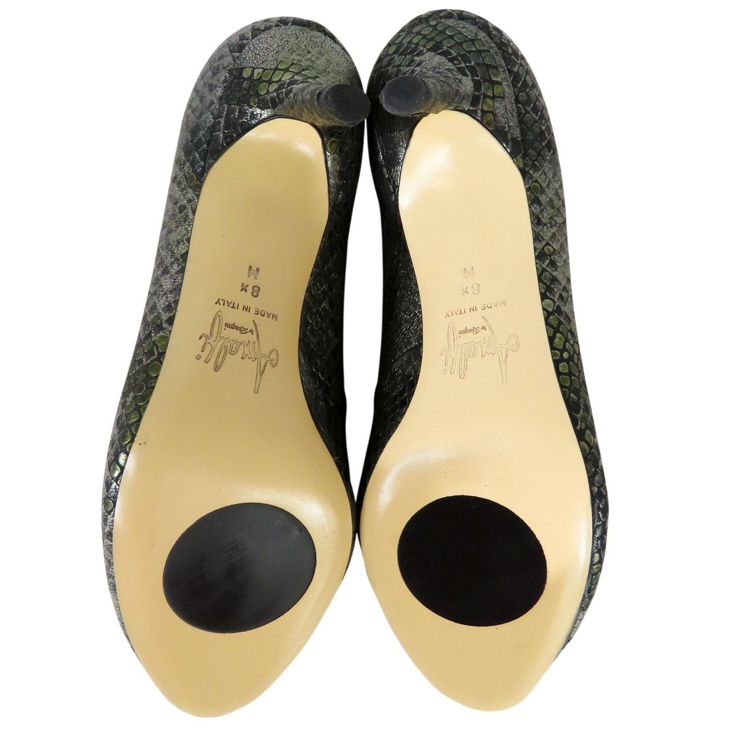 Other Amalfi by Rangoni Metallic Snake Print Heels Booties 8.5 Size US 8.5 / IT 38.5 - 5 Thumbnail