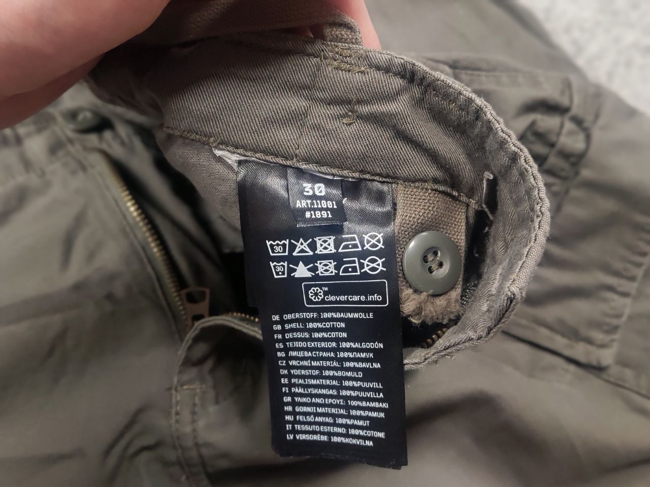 Japanese Brand Vintage Brandit M-65 Cargo Baggy Pants Military Japan Y2K Size US 32 / EU 48 - 15 Thumbnail