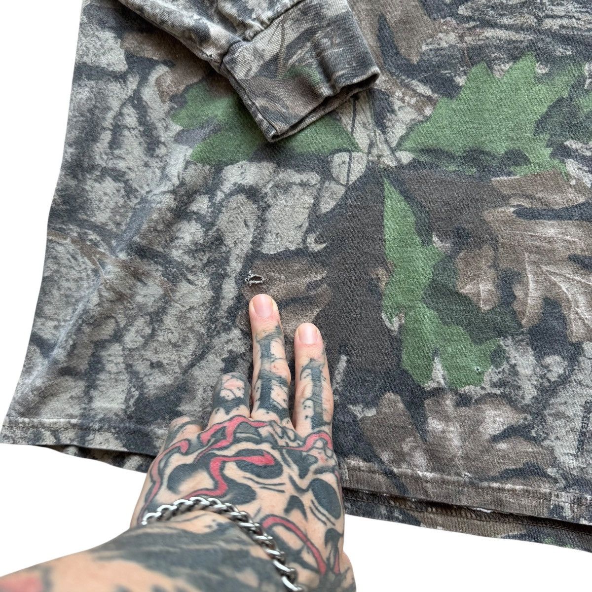 Vintage vintage camo jerzees outdoor longsleeve shirt Size US L / EU 52-54 / 3 - 4 Thumbnail