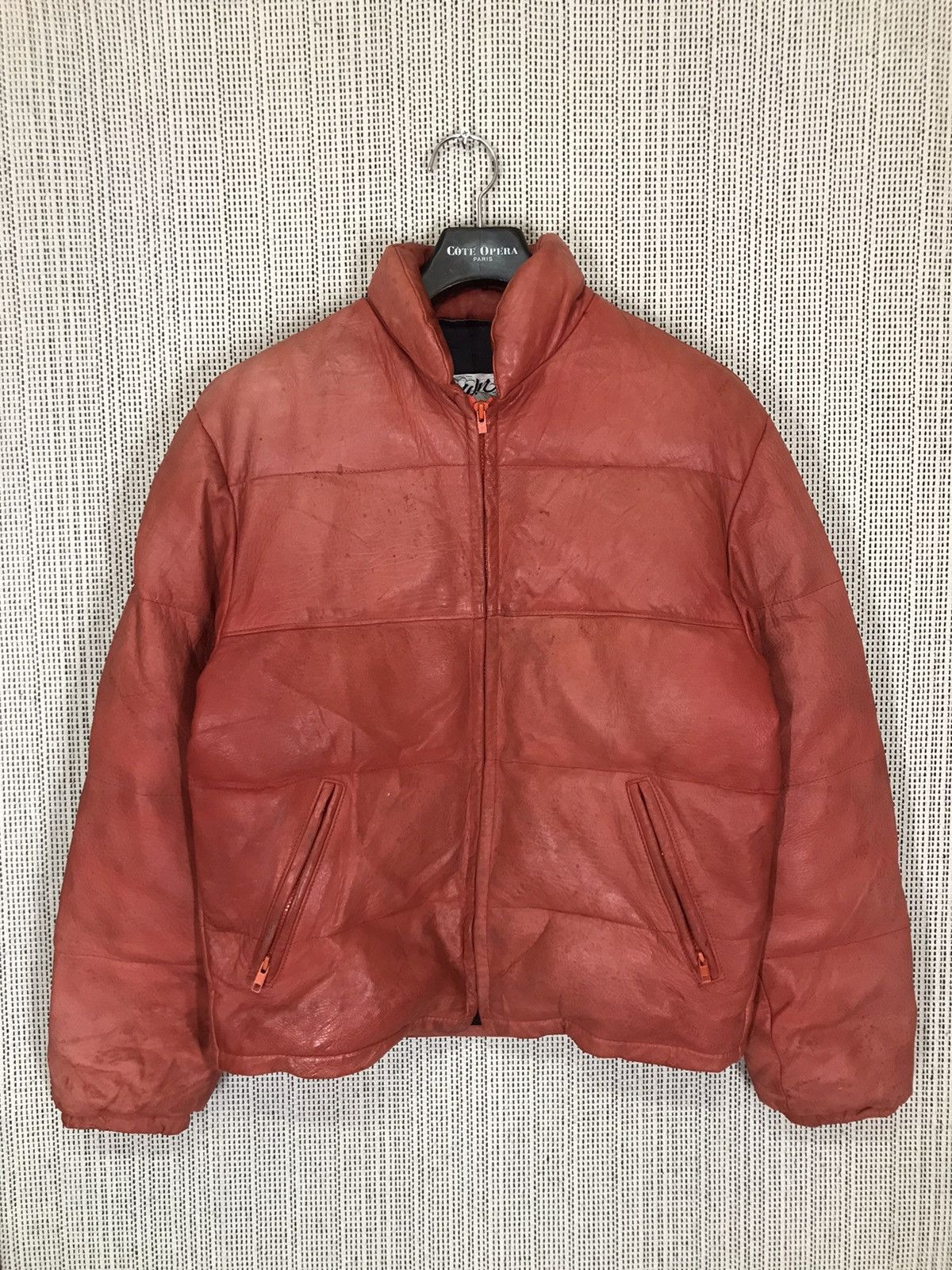 Schott × Vintage ‼️RARELY‼️VTG SCHOTT LEATHER DOWN PUFFER BOMBER JACKET‼️ Size US M / EU 48-50 / 2 - 1 Thumbnail