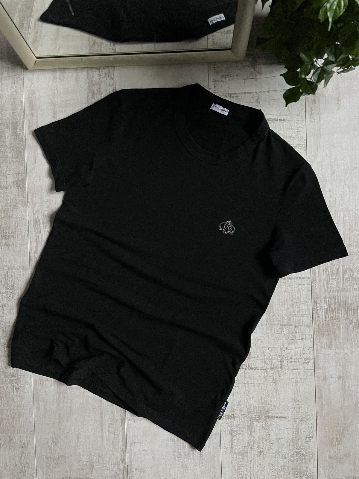 Dolce & Gabbana Dolce & Gabbana Underwear T-Shirt Black Logo D&G Size US S / EU 44-46 / 1 - 1 Thumbnail