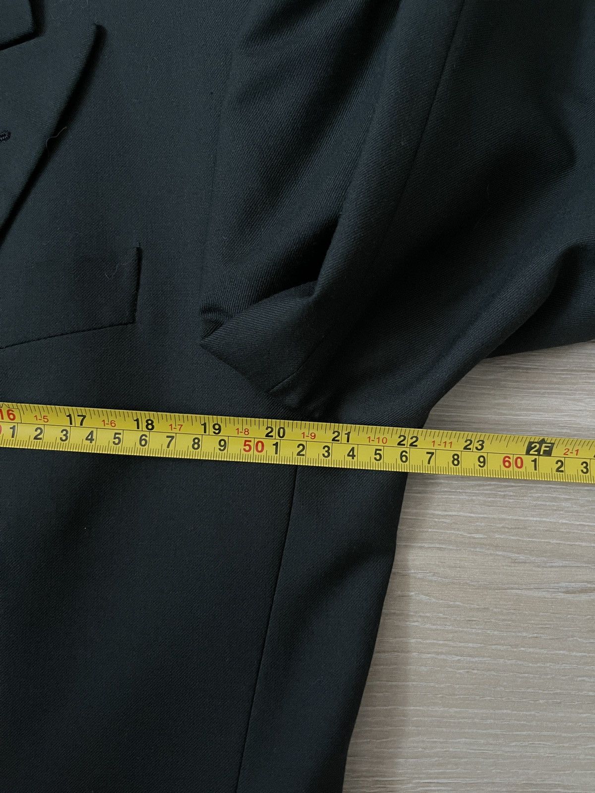 Vintage Vintage double-breasted blazer classic jacket rare wool Size 42R - 12 Thumbnail