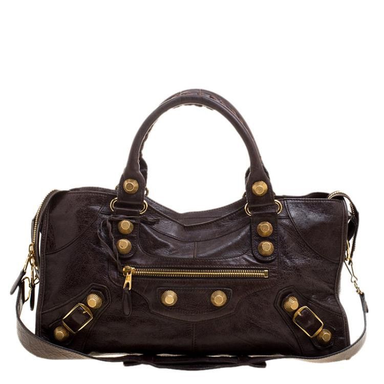 Balenciaga Balenciaga Balenciaga Brown Leather GGH Part Time Tote Size ONE SIZE - 1 Thumbnail