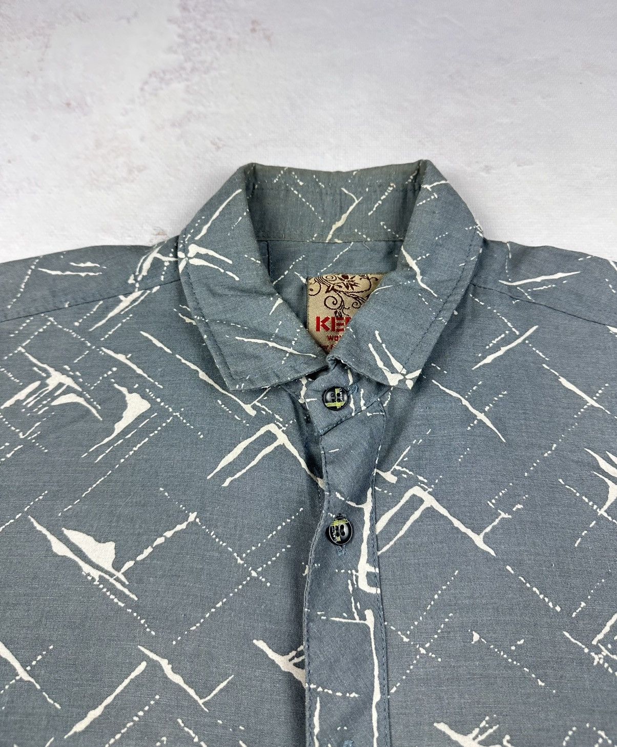 Kenzo Japanese Crazy Shirt Kenzo Vintage Luxury Designer LGB Style Size US S / EU 44-46 / 1 - 4 Thumbnail