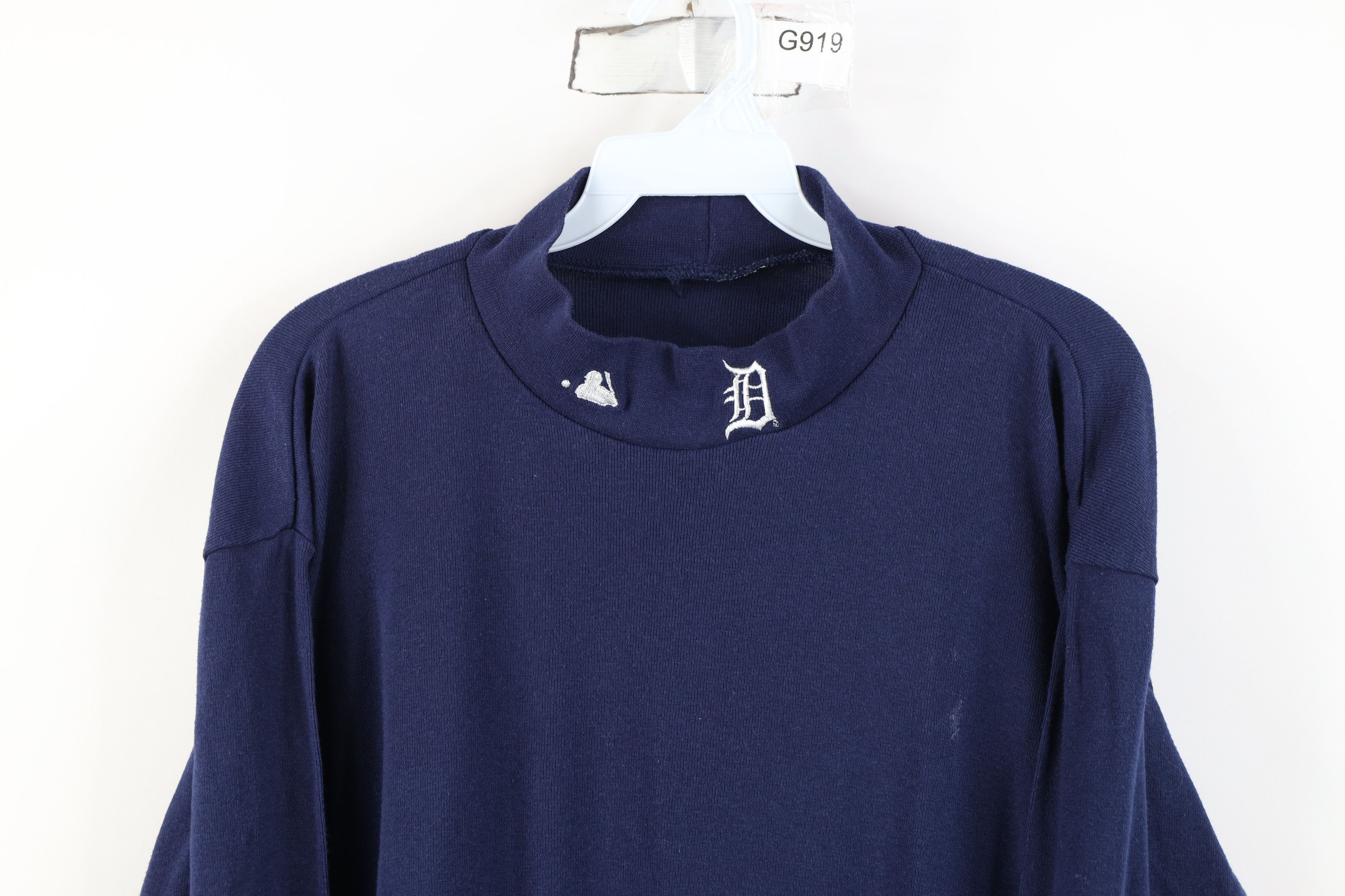 Vintage Vintage 90s Old English D Tigers Baseball Mock Neck T-Shirt Size US L / EU 52-54 / 3 - 2 Thumbnail