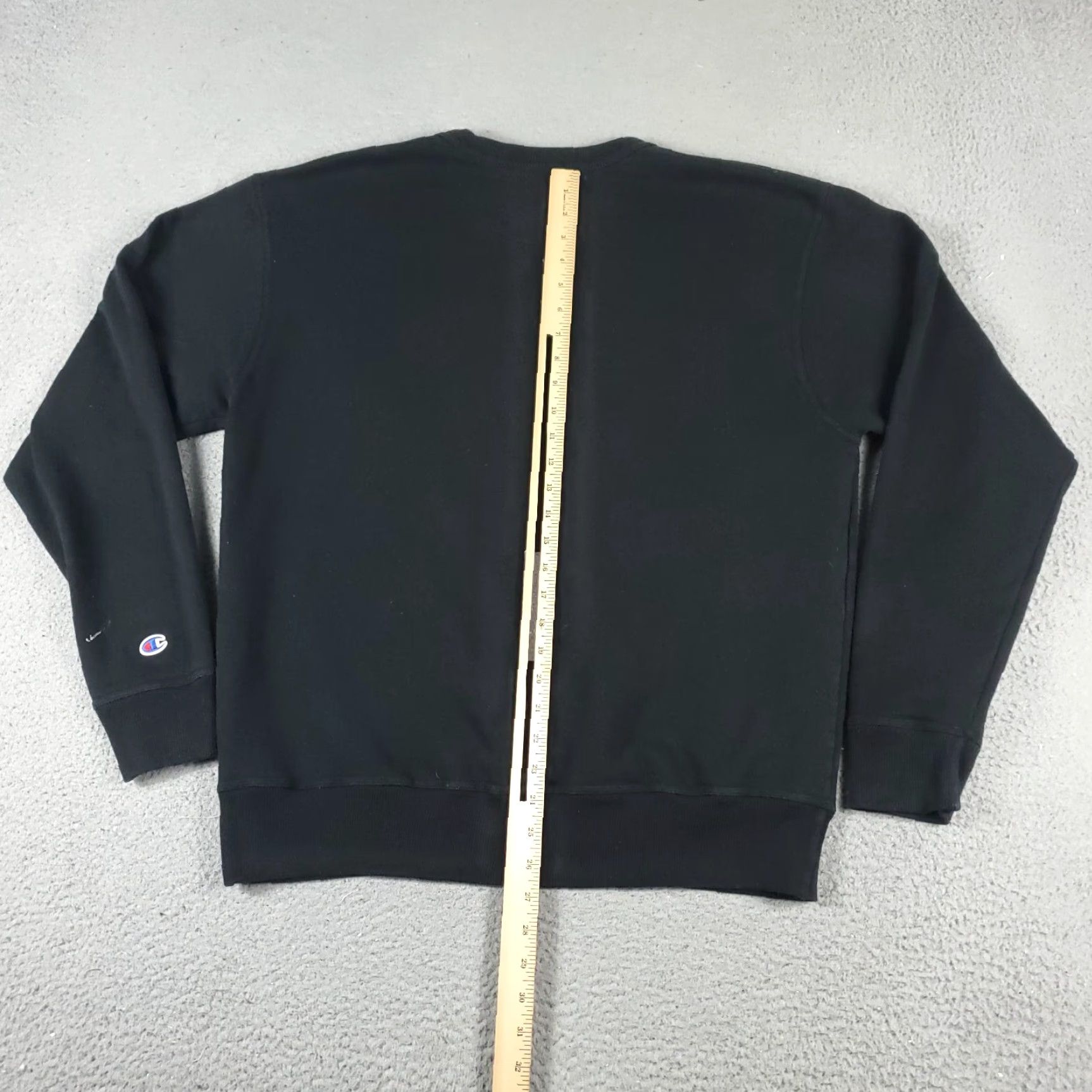 Champion VINTAGE Champion Mens Large Black Pullover Sweater Casual Knit Sweatshirt Logo Zipper All Seasons Size US L / EU 52-54 / 3 - 7 Thumbnail