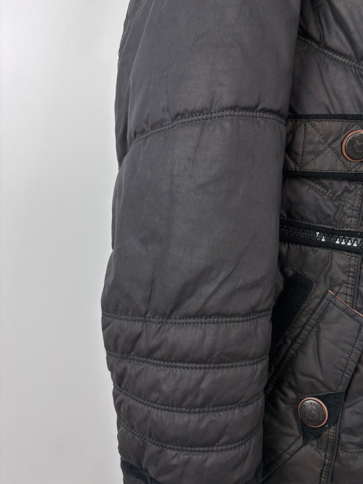 Naketano Womens Naketano Full Zip Parka Warm Jacket Brown Size M Size M / US 6-8 / IT 42-44 - 5 Thumbnail