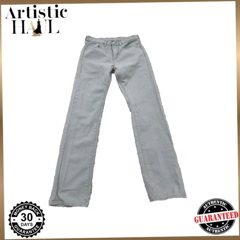 Levi's Levi's Men Slim 513 Jeans Grey 32x34 100% Cotton Denim Jeans Men Size US 32 / EU 48 - 2 Thumbnail