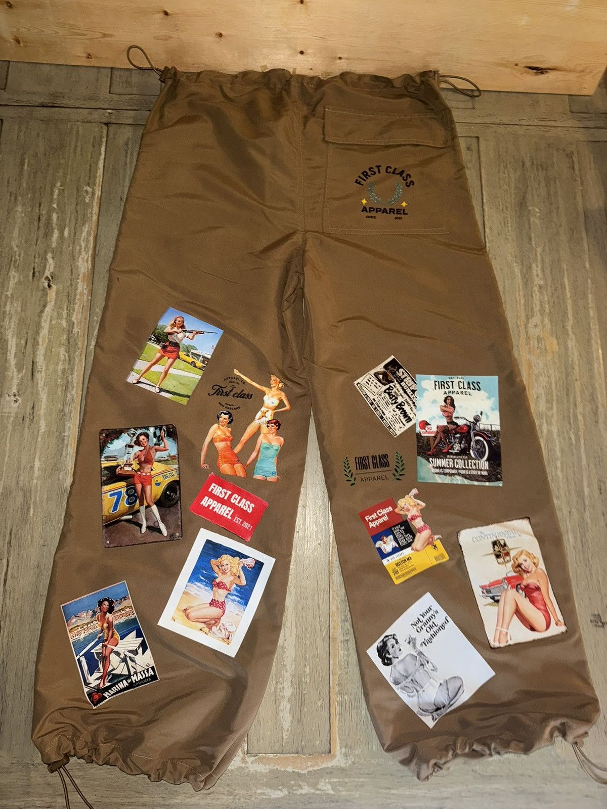 Custom 1 of 1 track parachute pants