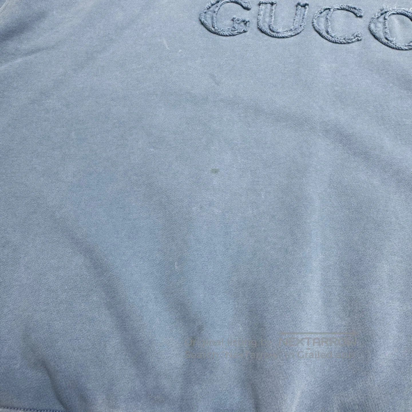 Gucci Guicci Embroidered letter print, washed for an aged look; Size US L / EU 52-54 / 3 - 3 Thumbnail