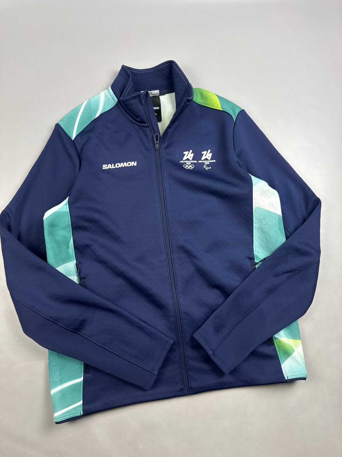 Salomon Salomon olympiada milano 2026 veste zip navy blue size L men Size US L / EU 52-54 / 3 - 3 Thumbnail