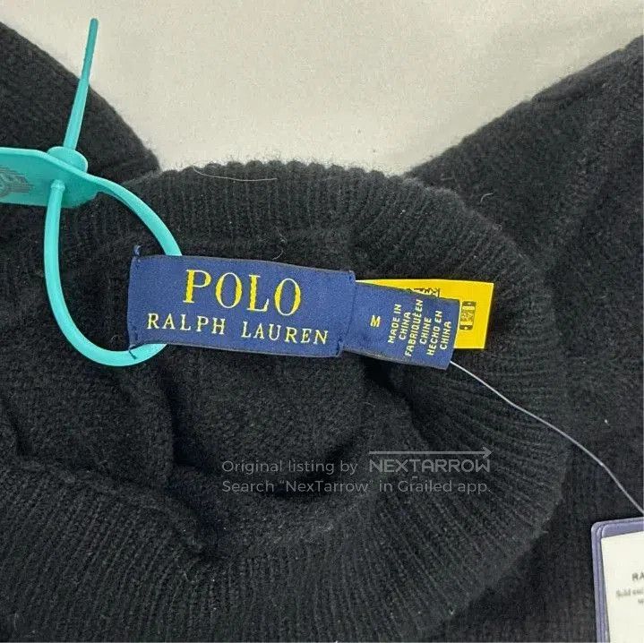 Polo Ralph Lauren Polo Ralph Lauren FW22 Embroidered Turtleneck Cashmere Swea Size US M / EU 48-50 / 2 - 2 Thumbnail