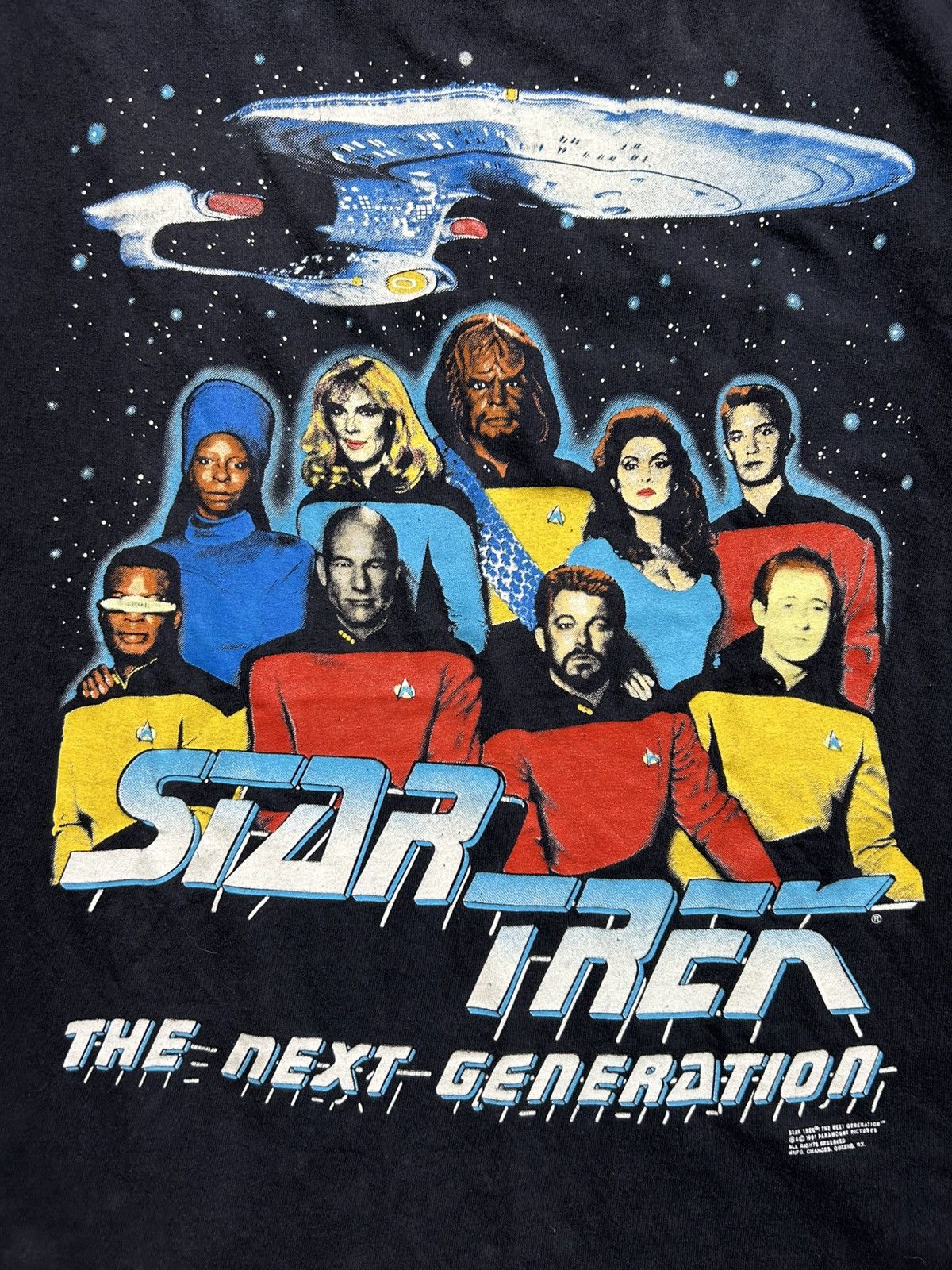 Vintage Vintage 90s Star Trek The Next Generation Tee USA Single Size US L / EU 52-54 / 3 - 2 Thumbnail