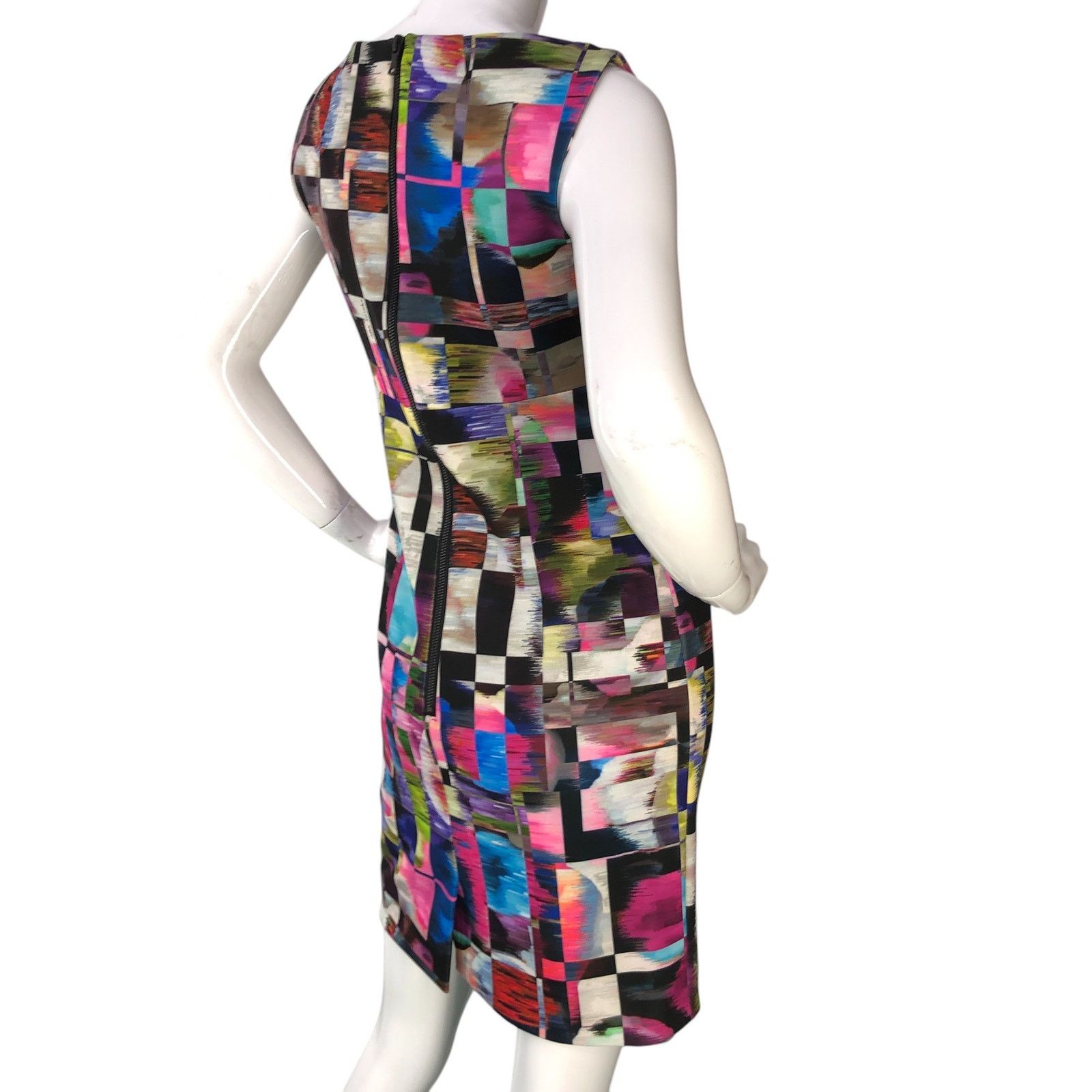 MILLY Milly Size 6 Dress Scuba Cubist Print Sheath Sleeveless USA Size M / US 6-8 / IT 42-44 - 8 Thumbnail