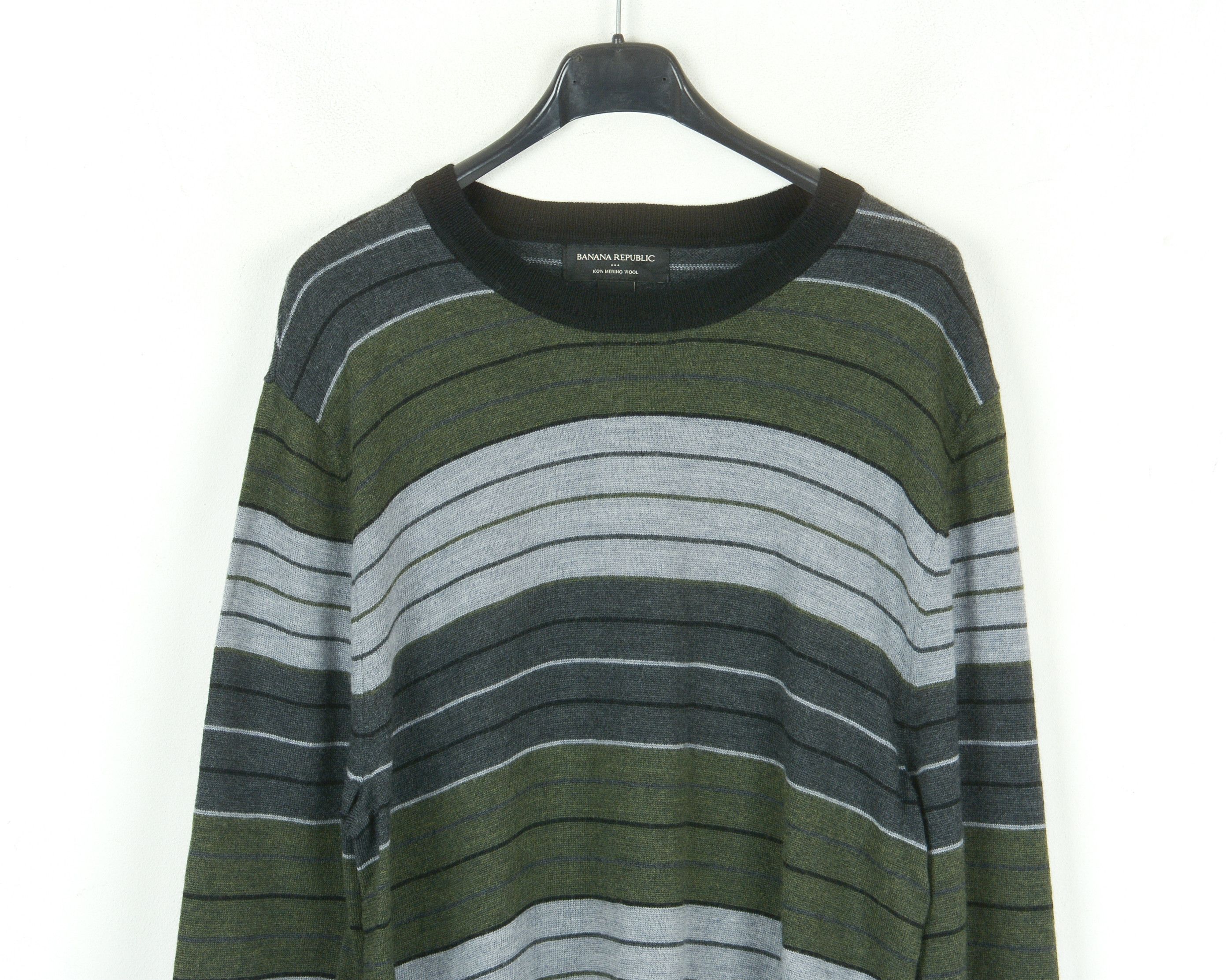 Banana Republic 100% Merino Wool Knit Sweater M Jumper Pullover Crew Neck Size US M / EU 48-50 / 2 - 2 Thumbnail