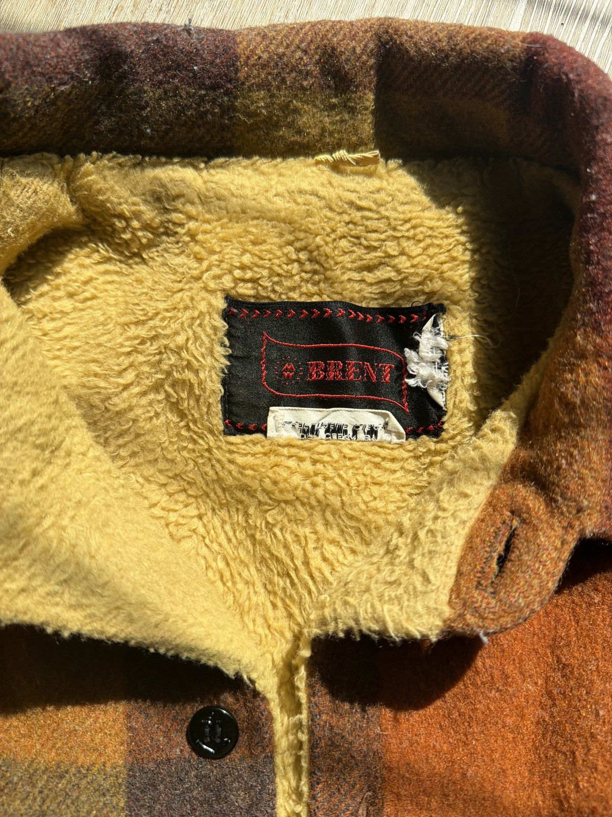 Vintage Vintage early 60s Orange wool buffalo plaid shirt Size US L / EU 52-54 / 3 - 2 Thumbnail