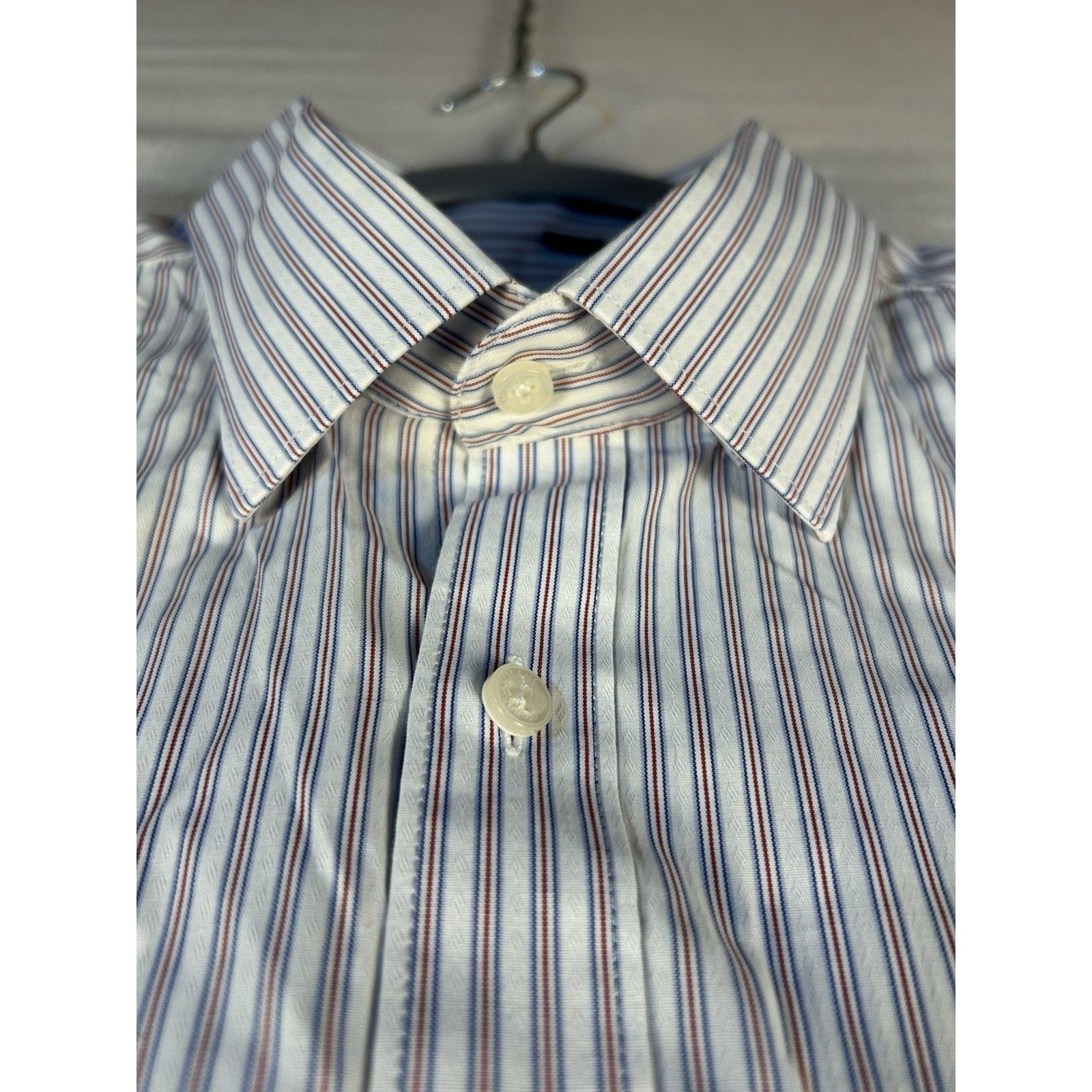 Giorgio Armani Giorgio Armani Mens 17 42 Lt Weight Dress Button Pocket Size US L / EU 52-54 / 3 - 6 Thumbnail