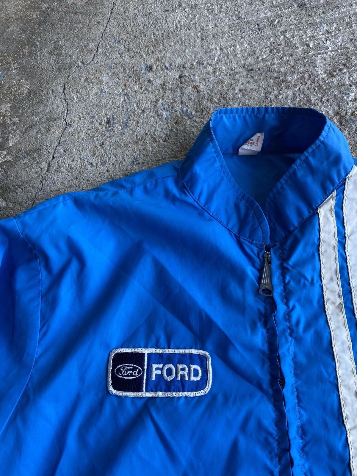 Ford × Japanese Brand × Vintage Vintage 60’s Ford Stripe Full Zip Jacket Size US XL / EU 56 / 4 - 2 Thumbnail