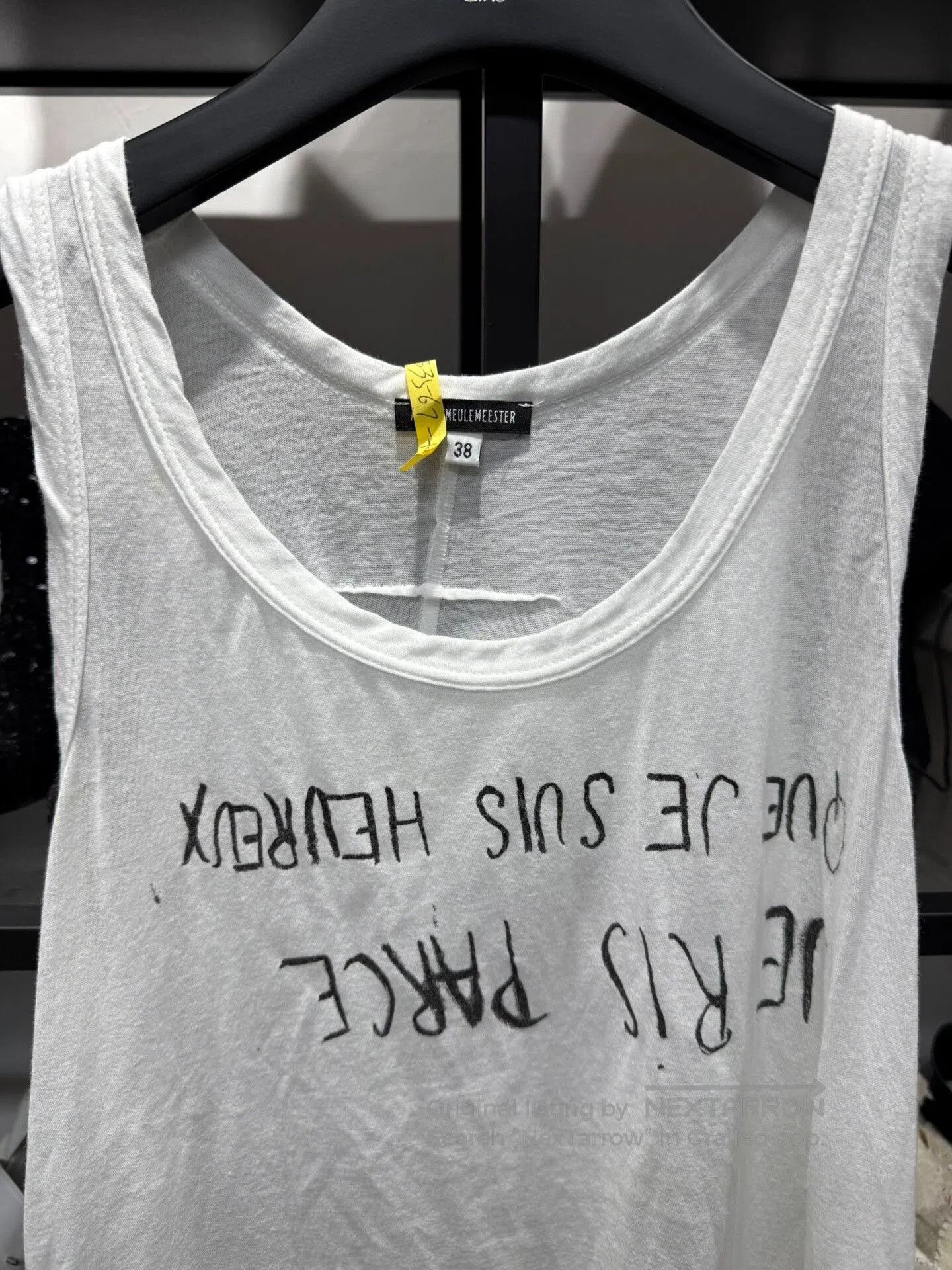 Ann Demeulemeester Ann Demeulemeester Logo Tank Top. Size US S / EU 44-46 / 1 - 2 Thumbnail