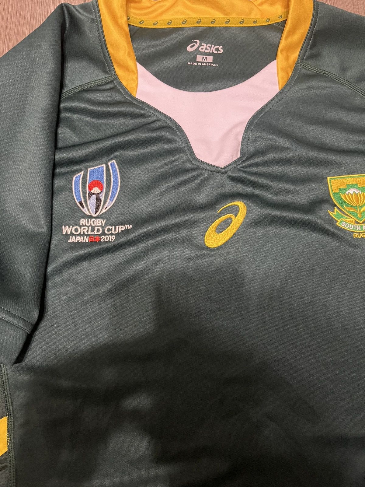Asics Asics South Africa Rugby World Cup Shirt 2019 Jersey Size US M / EU 48-50 / 2 - 4 Thumbnail