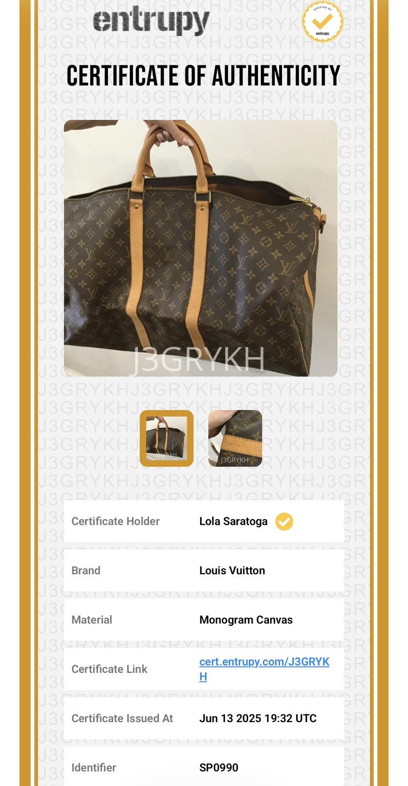 Louis Vuitton Monogram Keepall Bandoulière 55 Size ONE SIZE - 13 Thumbnail