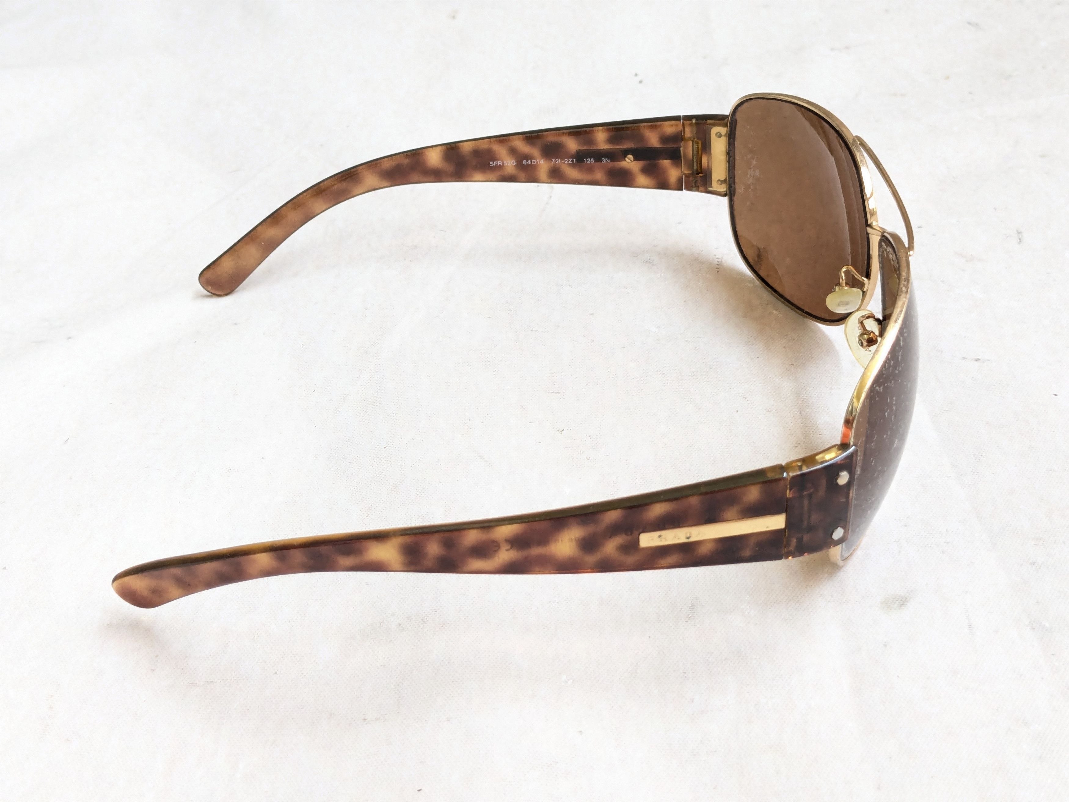 Prada Prada Sunglasses SPR52G Brown Tortoiseshell Havana Size ONE SIZE - 8 Thumbnail