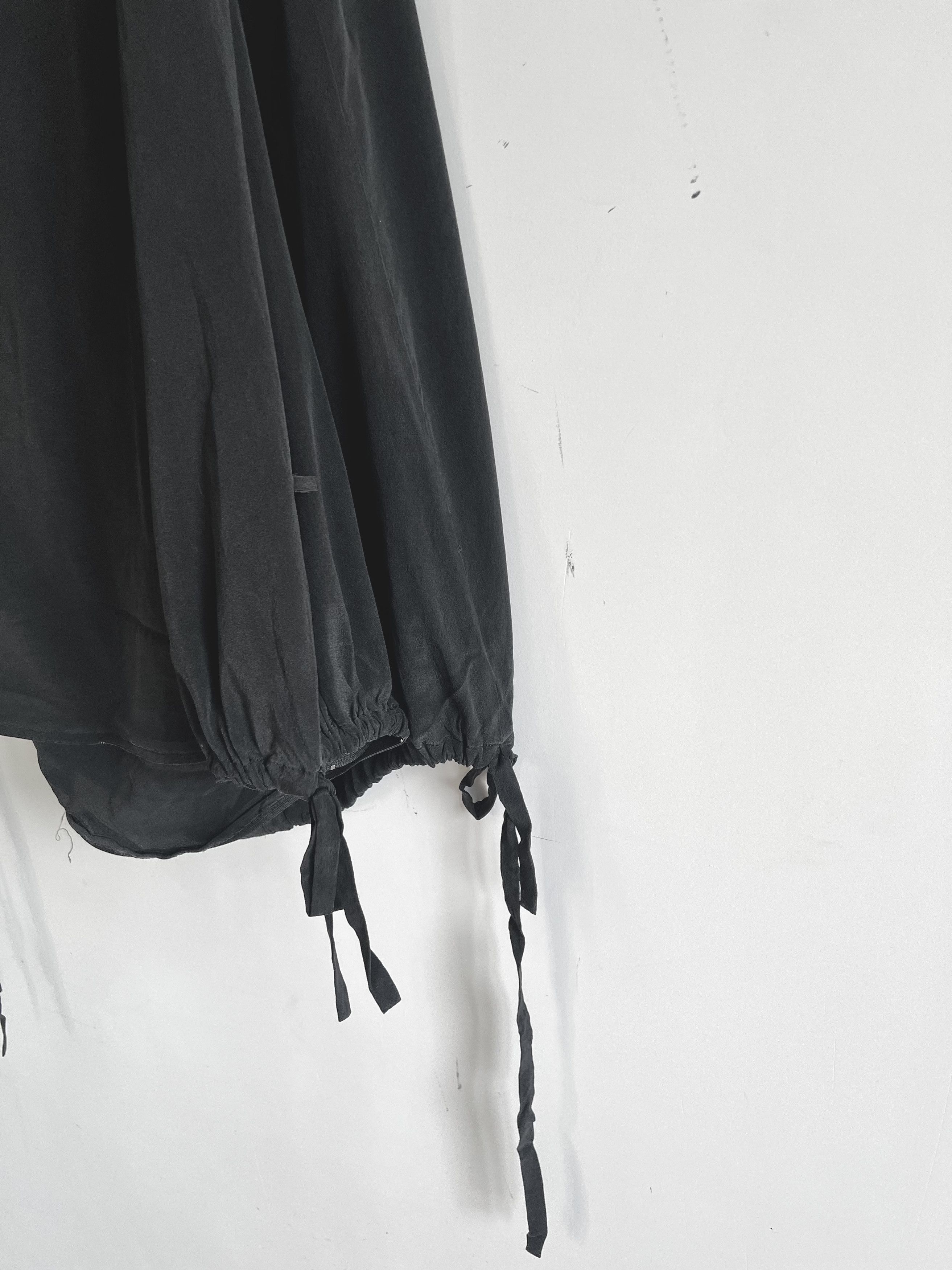 Yohji Yamamoto Yohji Yamamoto Femme - Silk Balloon Skirt Pant Black Size 40" / US 18 - 3 Thumbnail
