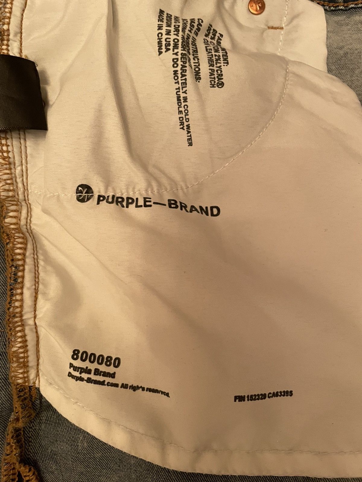 Purple Brand Purple Brand P001 Faded Distressed Skinny Jeans - Size 38 Size US 38 / EU 54 - 3 Thumbnail