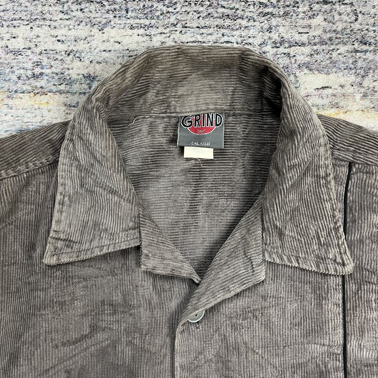 Hook-Ups Y2k Vintage 90s Grind Inc skateboards corduroy shirt Size US L / EU 52-54 / 3 - 6 Thumbnail