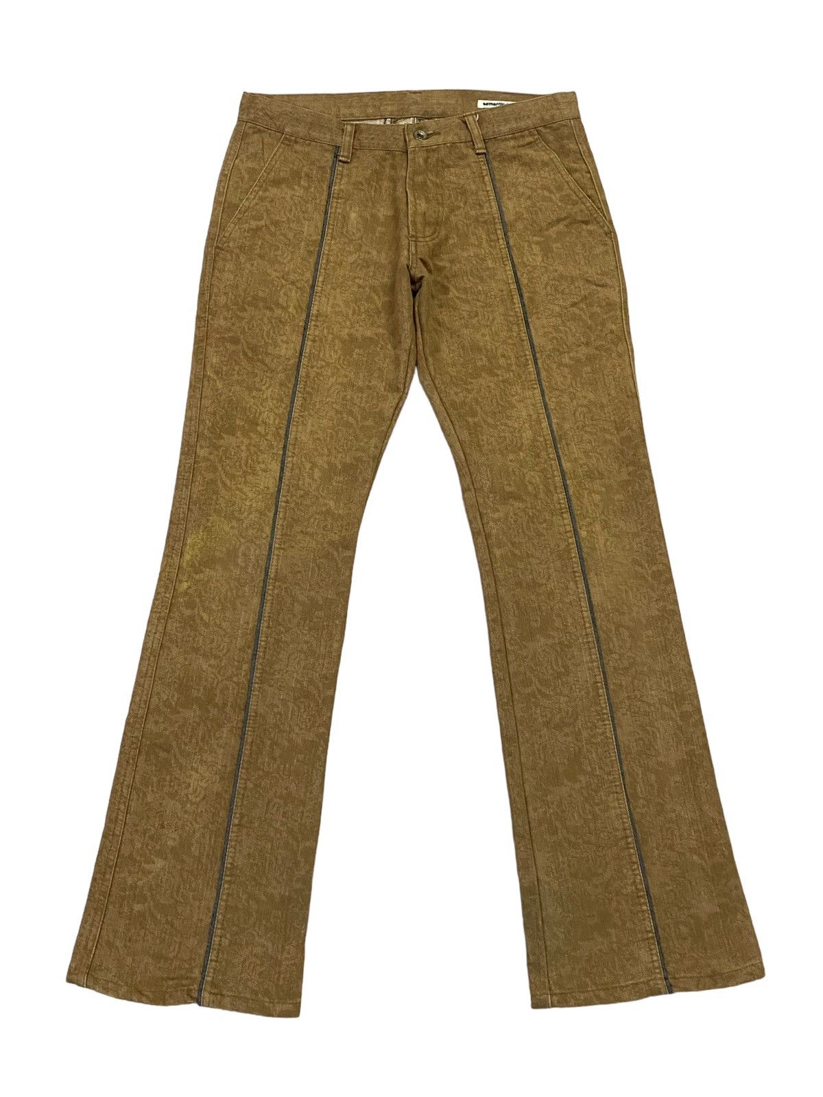semanticdesign Vintage SemanticDesign Flowers Printed Flare Jeans Size 30" / US 8 / IT 44 - 2 Thumbnail