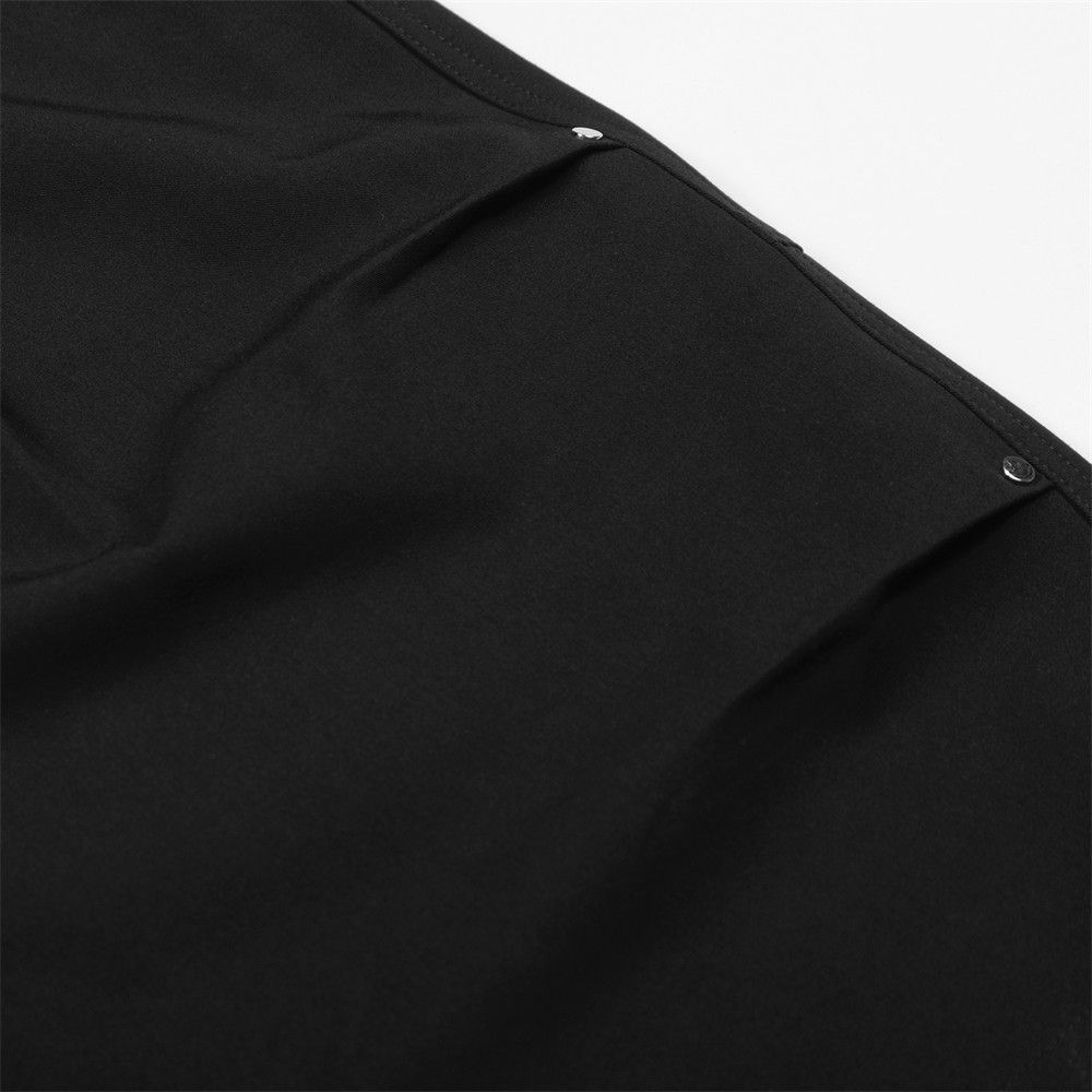 Japanese Brand Men's Black Clean-Fit Loose Casual Suit Shorts Size US 32 / EU 48 - 4 Thumbnail