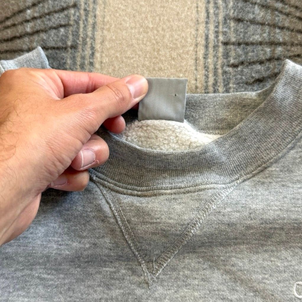 Carhartt VINTAGE Carhartt Embroidered Spell Out Crewneck Sweatshirt XL Gray Size US XL / EU 56 / 4 - 3 Thumbnail