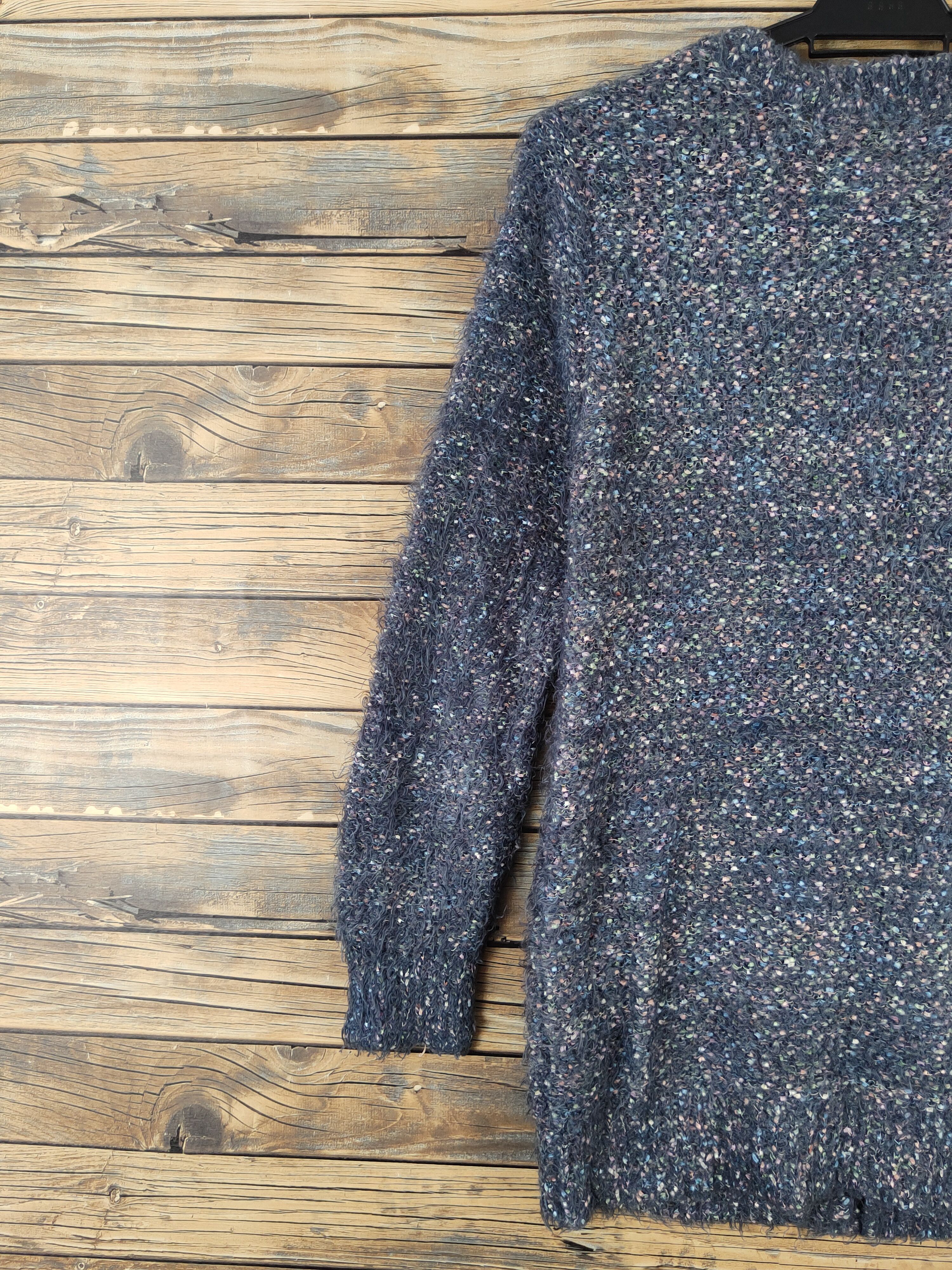 Japanese Brand × Vintage 31 Sons de Mode Gray Shag Shaggy Fur Mohair Knitwear #W972 Size M / US 6-8 / IT 42-44 - 8 Thumbnail
