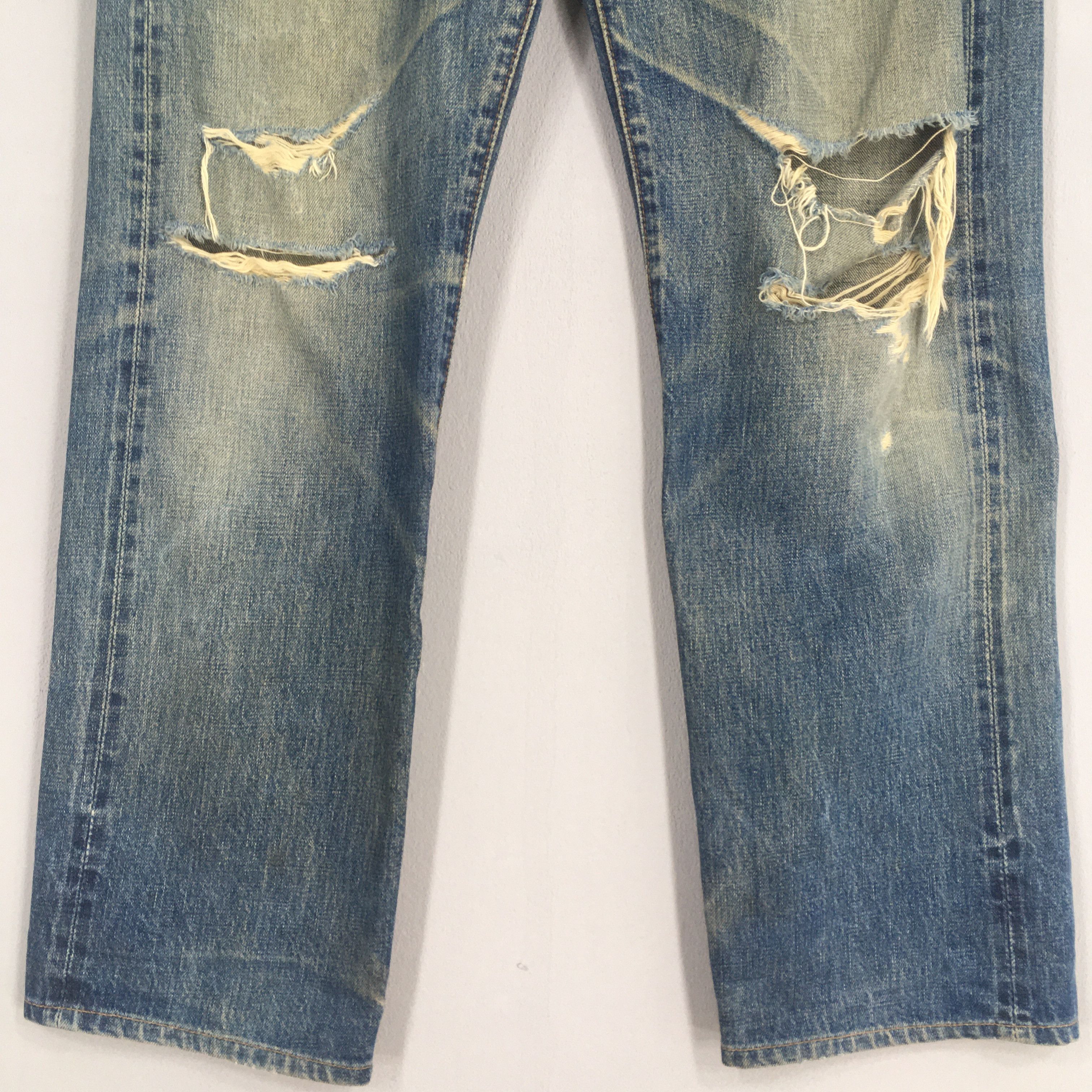 Levi's 32x29.5 Vintage 90s Levis 502 LVC Big E Japan Faded S2038 Size US 32 / EU 48 - 4 Thumbnail