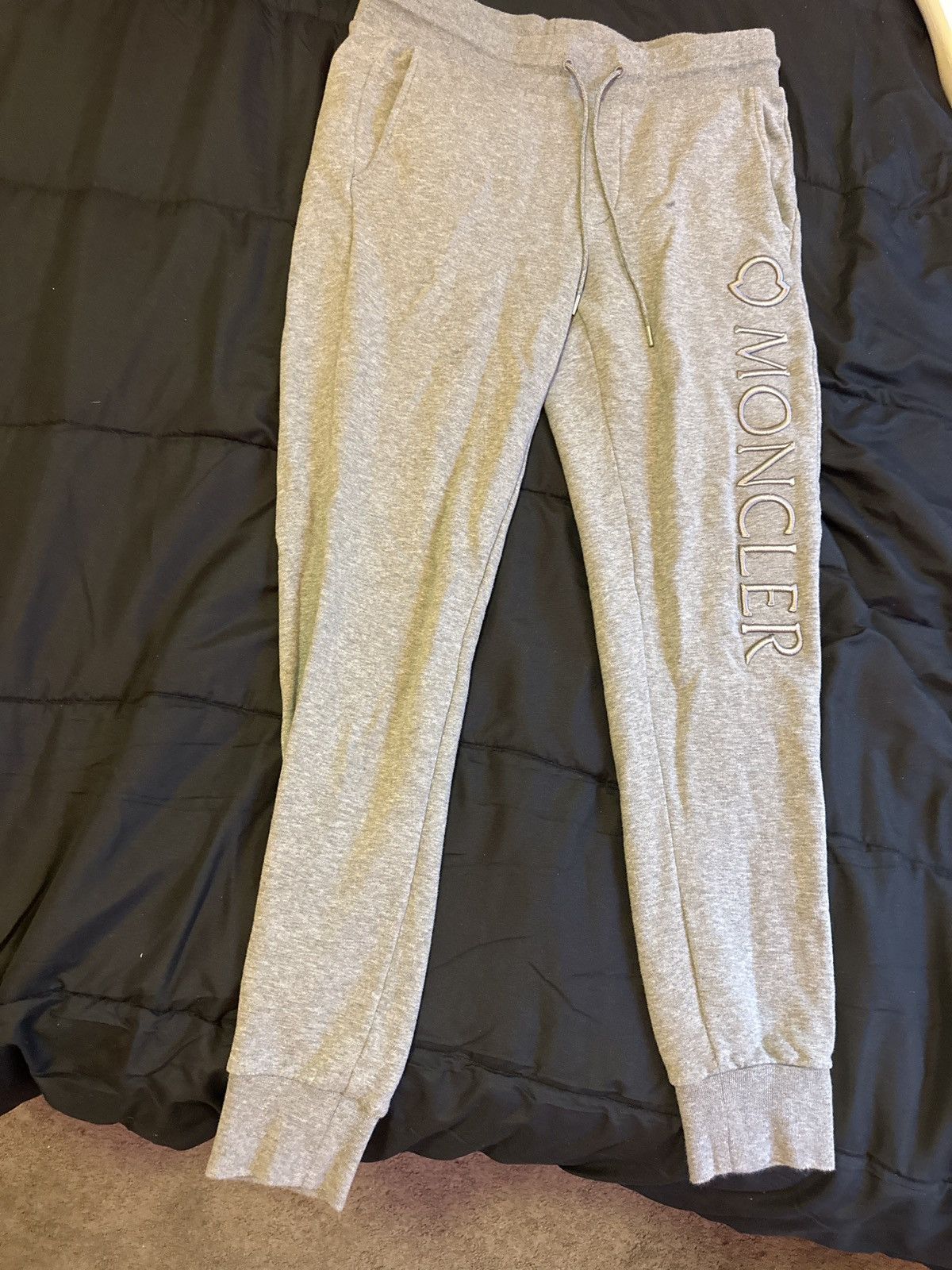 Moncler Moncler embroidered-logo track pants Size US 29 - 1 Thumbnail