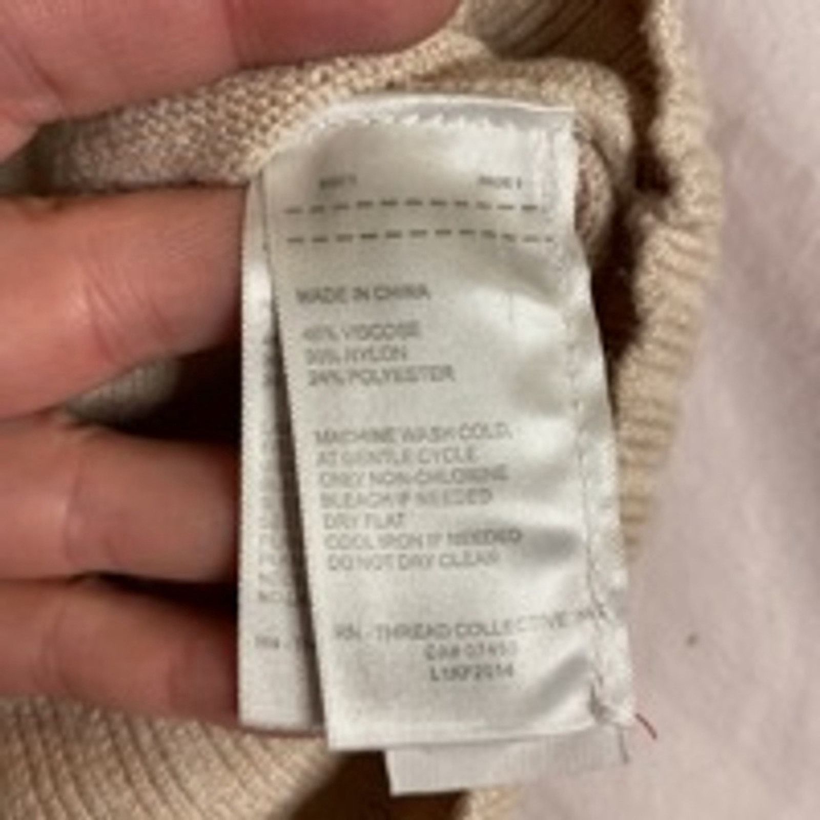 Laundry by Shelli Segal Cozy Minimalist Beige Ribbed Turtleneck Sweater Laundry XS Size XS / US 0-2 / IT 36-38 - 4 Thumbnail
