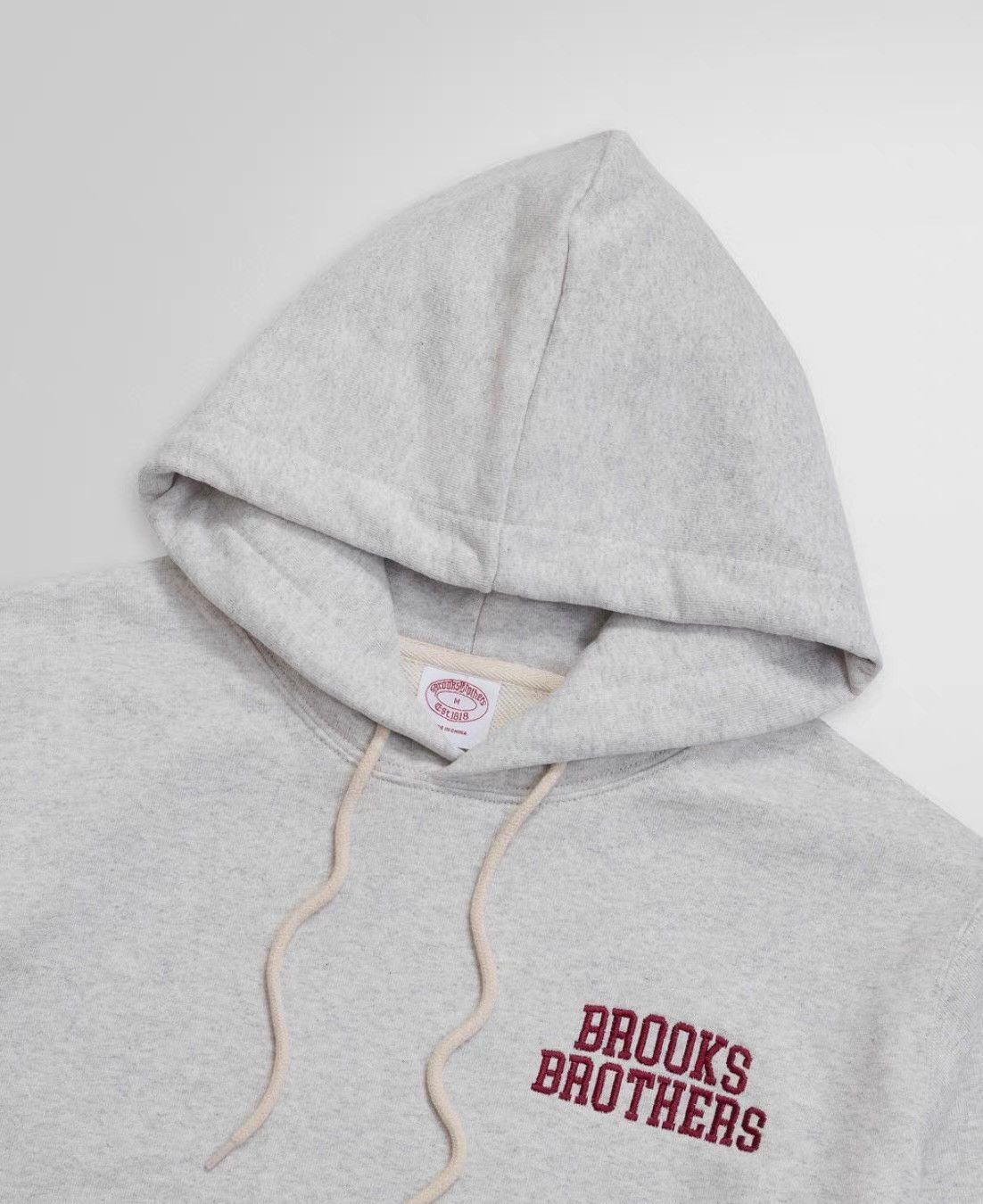 Brooks Brothers Brooks Brothers Terry Cloth Logo Pullover Hoodie Ｑ22 Size US M / EU 48-50 / 2 - 7 Thumbnail