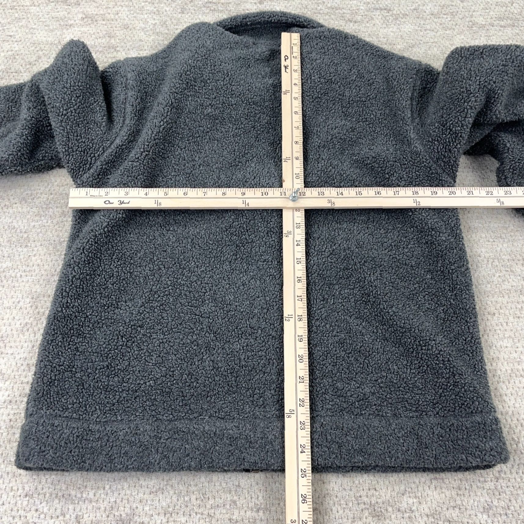 Gap Vintage Gap Jacket Men Medium Gray Deep Pile Sherpa Fleece Lined Bomber Full Zip Size US M / EU 48-50 / 2 - 7 Thumbnail