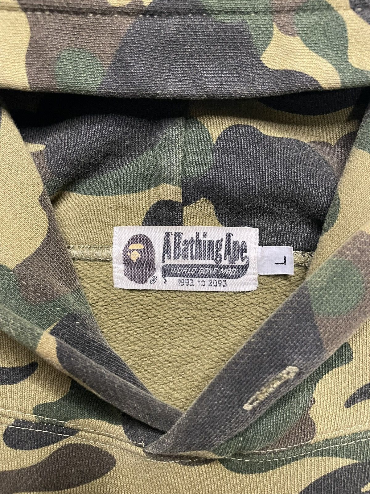Bape RARE! Vintage OG Camo Bape Hoodie Size US L / EU 52-54 / 3 - 3 Thumbnail