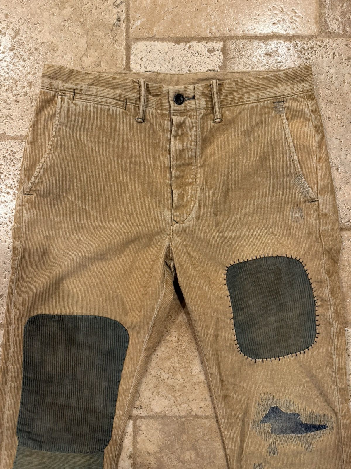 RRL Ralph Lauren RRL Ralph Lauren Field Patchwork Corduroy Trouser Pants Size US 32 / EU 48 - 6 Thumbnail