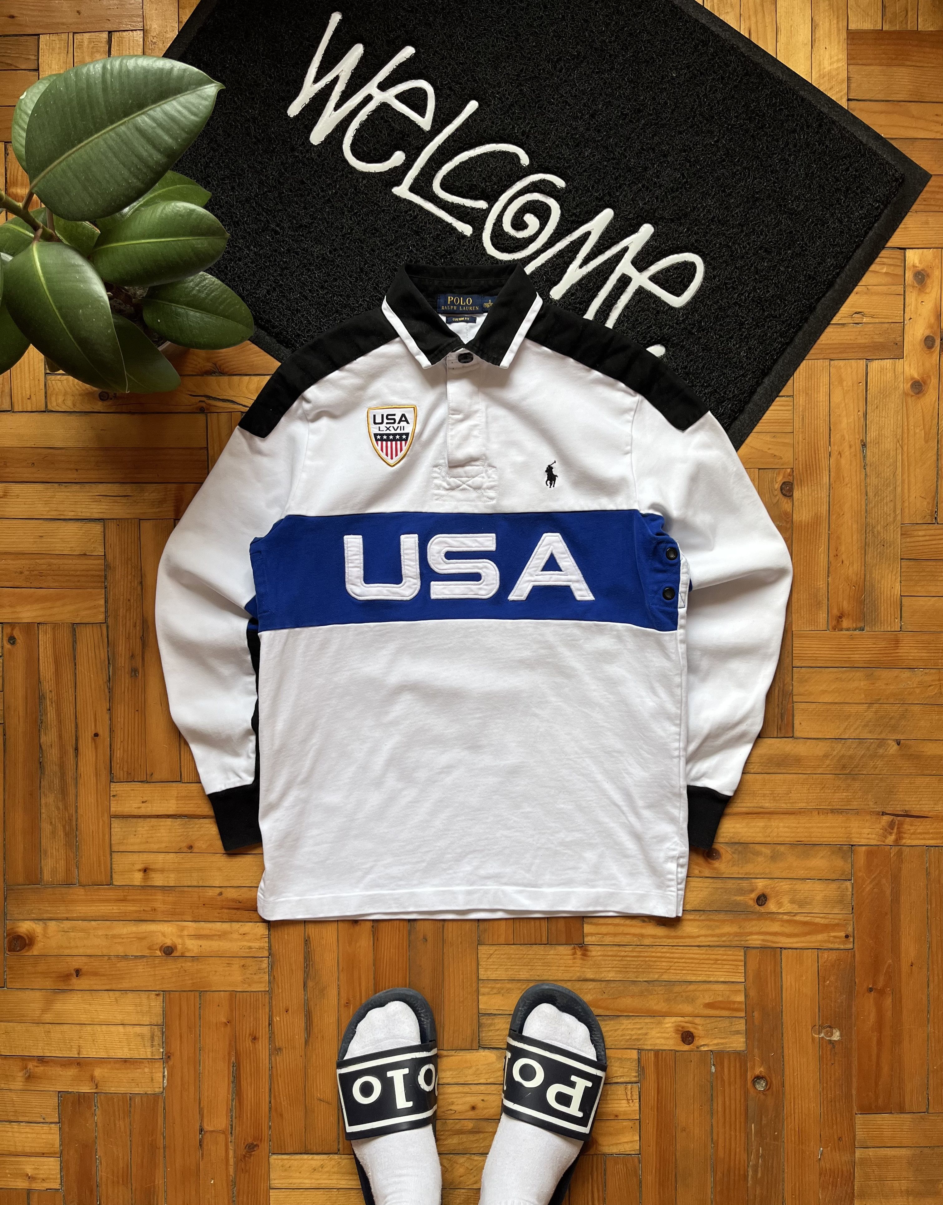 Polo Ralph Lauren Vintage Polo Ralph Lauren USA #3 Rugby Longsleeve T-Shirt Size US S / EU 44-46 / 1 - 1 Thumbnail